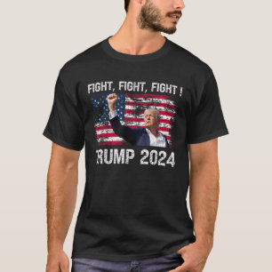 Trump 2024 gevecht - Trump President 2024 T-shirt