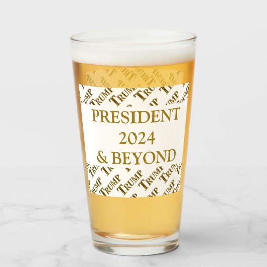 TRUMP 2024 GLAS (Voorkant gevuld)