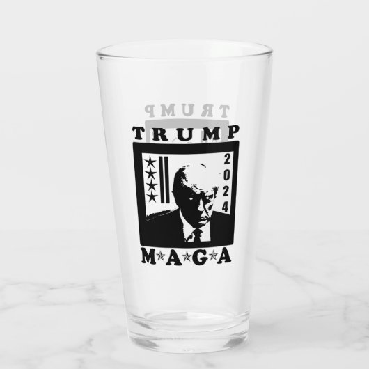TRUMP 2024 GLAS (Achterkant)