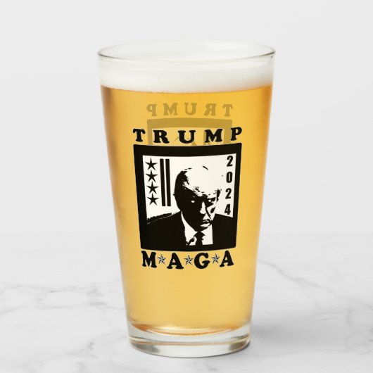 TRUMP 2024 GLAS (Voorkant gevuld)