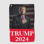 Trump 2024 golfhanddoek (Voorkant)