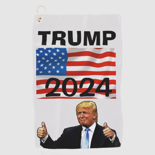 TRUMP 2024 GOLFHANDDOEK PATRIOTTISCH (Voorkant)