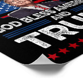 Trump 2024 Grappige God Zegen Amerika Jezus Christ Poster (Hoek)