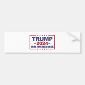 Trump 2024 Haal Amerika terug Bumpersticker (Voorkant)