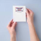 Trump 2024 Haal Amerika terug Flyer (Hand)