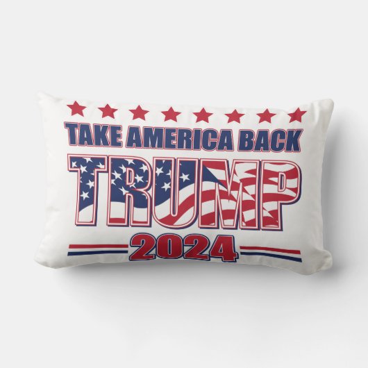 Trump 2024 Haal Amerika terug Kussen (Achterkant)