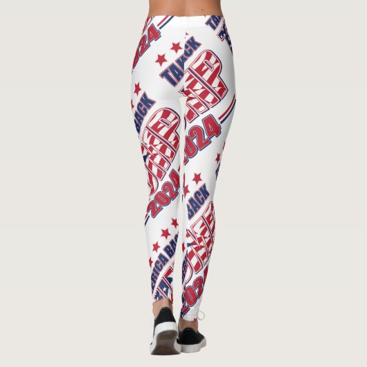 Trump 2024 Haal Amerika terug Leggings (Achterkant)