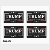 Trump 2024 Haal Amerika terug Rechthoekige Sticker (Vel)