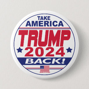 Trump 2024 Haal Amerika terug Ronde Button 7,6 Cm