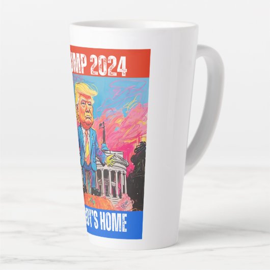 TRUMP 2024 HET HUIS VAN PAPA LATTE MOK (Rechterhoek)