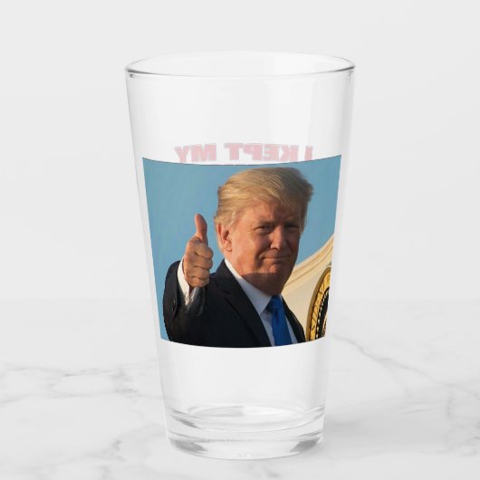 Trump 2024 - Ik heb mijn beloften nagekomen. Glas (Voorkant)