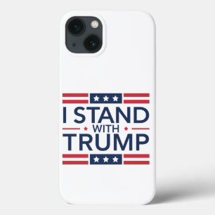 Trump 2024 Ik sta achter Trump steun president  iPhone 13 Hoesje