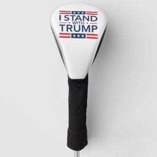 Trump 2024 Ik sta achter Trump steun president  Golfheadcover