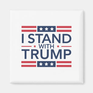 Trump 2024 Ik sta achter Trump steun president Magneet