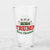 Trump 2024 Joyeux verre de Noël (Devant)