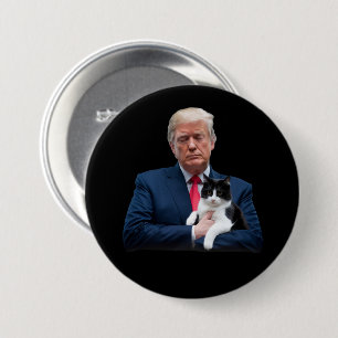Trump 2024 Kat MAGA Grappige Trump Kat Ronde Button 7,6 Cm