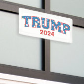 Trump 2024 Keep America Great America Spandoek (Buitenkant Gebouw)