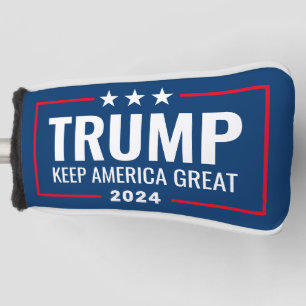 Trump 2024 Keep America Great - blue red Golfheadcover