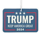 Trump 2024 Keep America Great - blue red Luchtverfrisser (Achterkant)