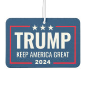 Trump 2024 Keep America Great - blue red Luchtverfrisser (Voorkant)