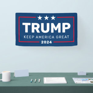 Trump 2024 Keep America Great - blue red Spandoek
