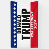 Trump 2024 Keep America Great - blue red Spandoek (Verticaal)
