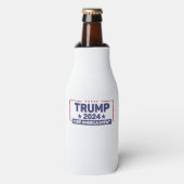 Trump 2024 - Keep America Great Flesjeskoeler (Fles Voorkant)