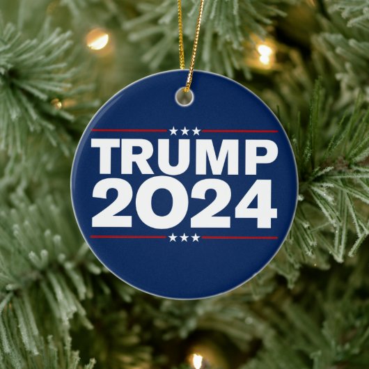 Trump 2024 Kerstmis Keramisch Ornament (Boom)