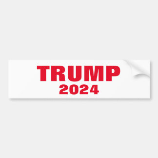 Trump 2024 Kleurrijke Rood Wit Vet Trendy Cool Bumpersticker