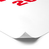 Trump 2024 Kleurrijke Rood Wit Vet Trendy Cool Poster (Hoek)