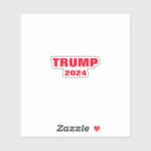 Trump 2024 Kleurrijke Rood Wit Vet Trendy Cool Sticker (Vel)
