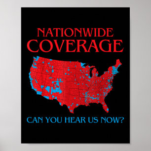 Trump 2024 landelijke dekking kunt u ons nu horen poster