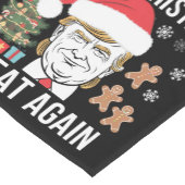 Trump 2024 maakt kerst weer geweldig korte tafelloper (Hoek)