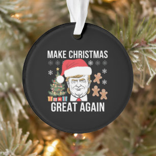 Trump 2024 maakt kerst weer geweldig ornament