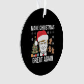Trump 2024 maakt kerst weer geweldig ornament (voorkant)