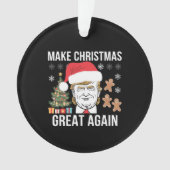 Trump 2024 maakt kerst weer geweldig ornament (voorkant)