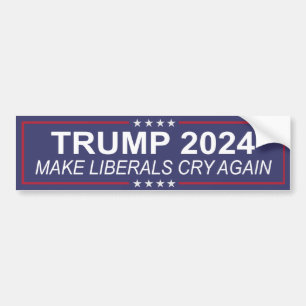 Trump 2024 maakt liberalen weer aan het roer bumpersticker