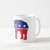 Trump 2024 MAGA Republican Elephant Coffee Mug (Devant droit)