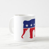 Trump 2024 MAGA Republican Elephant Coffee Mug (Devant gauche)