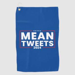 Trump 2024 Mean Tweets Verkiezing Golfhanddoek