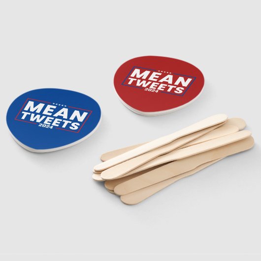 Trump 2024 Mean Tweets Verkiezing Handwaaier (Niet-gemonteerd)