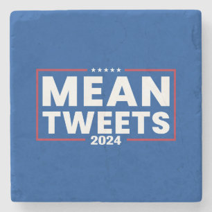 Trump 2024 Mean Tweets Verkiezing Stenen Onderzetter