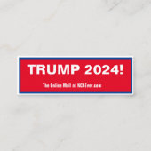 TRUMP 2024 mini carte de visite (Devant)