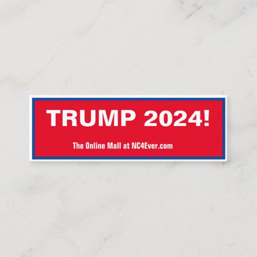 TRUMP 2024 mini carte de visite (Devant)