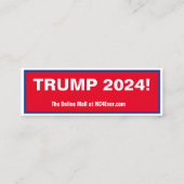 TRUMP 2024 mini carte de visite (Dos)