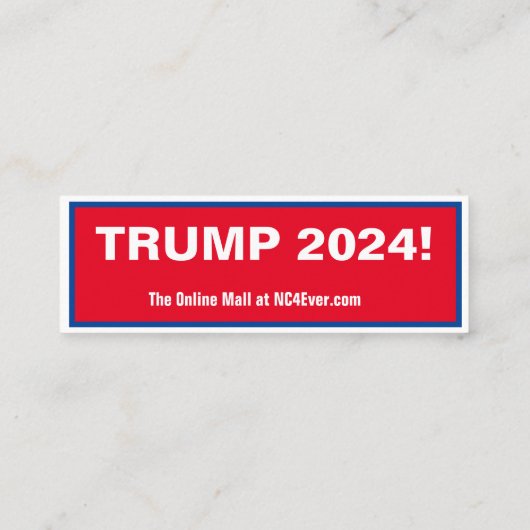 TRUMP 2024 mini carte de visite (Dos)