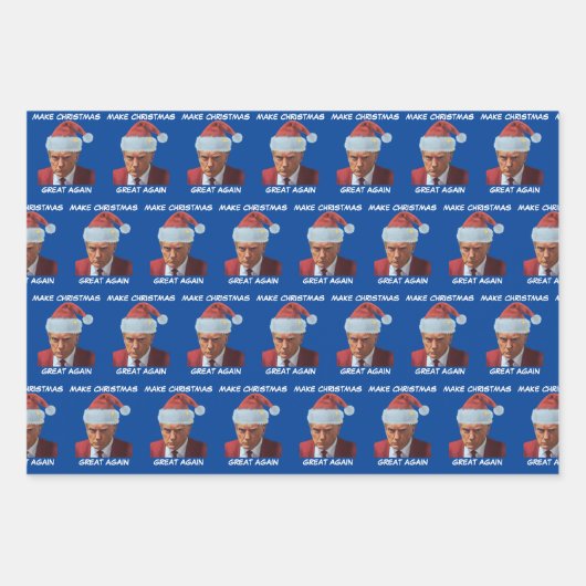 Trump 2024 Mok shot Make Christmas Great Again Inpakpapier Vel (Voorkant 3)