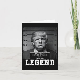 Trump 2024 Mugshot President Legend Kaart