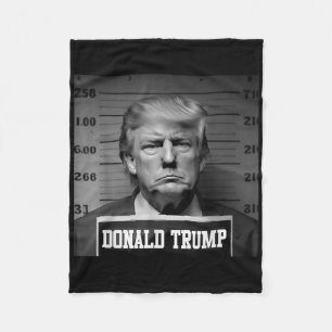 Trump 2024 Mugshot Trump Mok neergeschoten Preside Fleece Deken