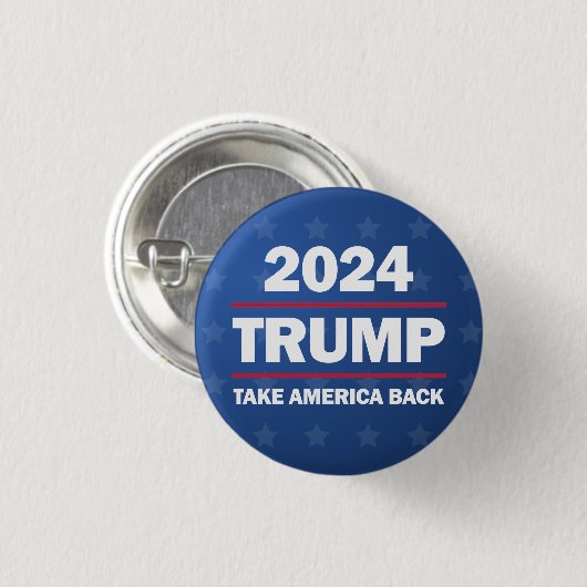 Trump 2024 Neem Amerika terug Button (Voorkant /achterkant)